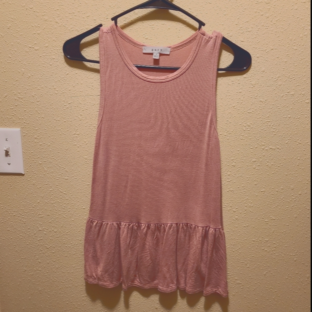 Dusty pink peplum top